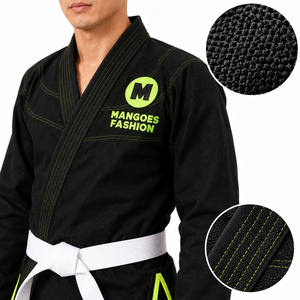 Kimono de Jiu Jitsu Elite BJJ Gi Preshrunk Gold Weave 100% Algodón, Uniforme de Jiu Jitsu con Pantalones Reforzados, Ropa para Torneos, Entrenamiento y Academia - Product Image 4