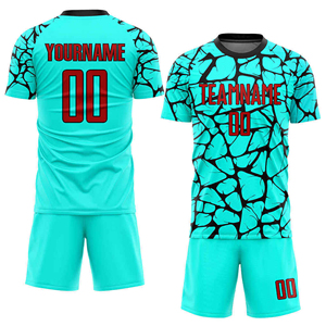 Uniformes de Fútbol Personalizados de la Mejor Calidad, Uniforme de Fútbol Original de Fábrica, Rojo Blanco/Negro, Transpirable, Nuevo Uniforme de Fútbol para Equipo - Product Image 1