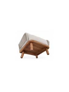 Sillón Moderno de Ratán con Patas de Madera, Asiento Tapizado en Tela, Respaldo Sólido, Estilo Escandinavo, Silla para Sala de Estar - Product Image 4