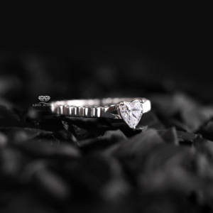 Lab Grown <b>Heart</b> <b>Shape</b> Diamond Engagement Ring 14K Gold Minimalist Solitaire Bridal Ring Wedding Jewelry Manufacturer Supplier - Product Image 3