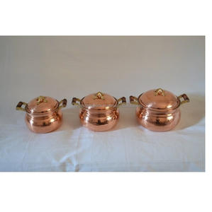 หม้อปรุงอาหารทองแดงมีฝาปิด - Product Image 1