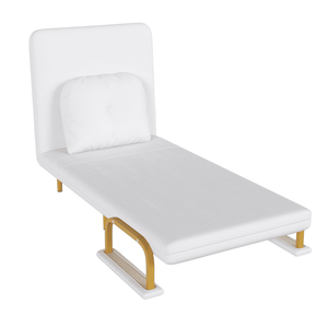 Canapé-lit convertible 3 en 1, dossier réglable en 5 positions, oreiller, gain de place, chaise-lit pour salon - Product Image 3