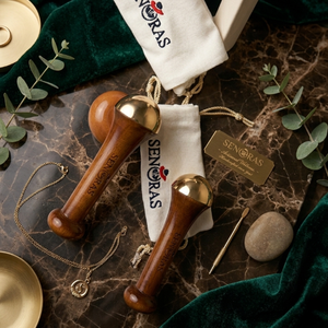 Masajeador Manual Senoras con Mango de Madera para Rostro, Pies y Cuerpo, con Función Reafirmante de la Piel, Modelo 003 - Product Image 2