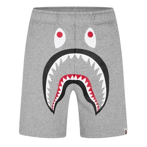 Shorts pour hommes gris imprimé camouflage, taille mi-haute, fermeture élastique, style décontracté, 100% coton, impression par sublimation, anti-UV, devant - Product Image 6