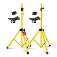 Paire de supports d'enceintes 5-en-1 réglables en hauteur pour PA, DJ, studio, avec insert de 35 mm