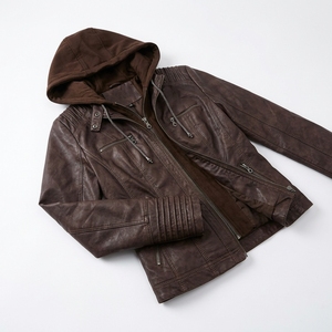 Chaqueta de cuero estilo urbano para mujer, ropa de invierno de primera calidad, último diseño en cuero genuino, nueva chaqueta de moda para mujer - Product Image 5