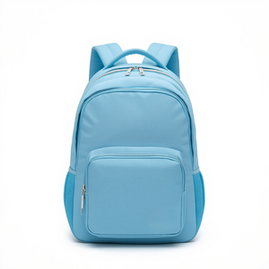 Sac à dos scolaire léger bleu ciel, confortable, pour étudiants, avec un grand espace de rangement, vente en gros - Product Image 3