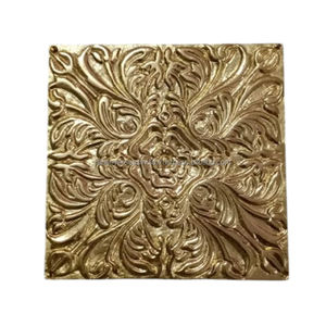 Premium Metal Furniture <b>Knobs</b> With Embossed Pattern Ideal for <b>Cabinets</b> Drawers & Dressers in Diverse Styles - Product Image 1