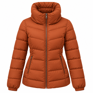 Chaquetas Acolchadas de Invierno para Mujer, Estilo Nuevo, Dos Tonos, Cuello Casual, Chaqueta Acolchada para Mujer, Venta al Por Mayor - Product Image 5