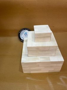 FAIZA CRAFT Indian Handicraft MDF Luxury Eco-Friendly Square Jewelry Box Bone Inlay Polished Real Touch Color <b>Storage</b> Boxes - Product Image 2