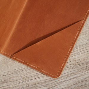 Carpeta de Cuero Genuino de Alta Calidad para Facturas, Presentador de Cheques para Restaurantes, Organizador de Pagos para Cafeterías con Logotipo Personalizado al por Mayor LBH-0069 - Product Image 4