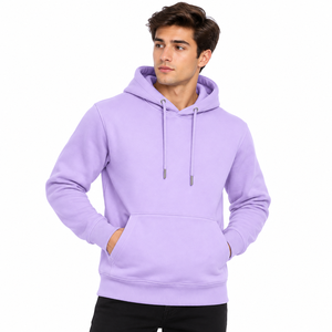 Men's Classic Pullover <b>Hoodie</b> With Adjustable Drawstring Hood Front Kangaroo Pocket Long Sleeves And Ribbed Waistband - Product Image 3
