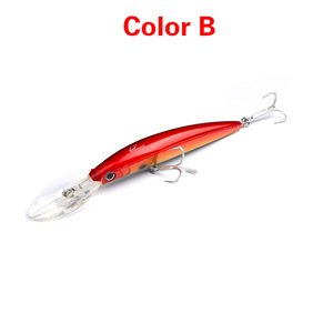 Leurre <span class=keywords><strong>de</strong></span> pêche à la traîne pour eaux profondes, type Minnow, en plastique rigide et métal, 17cm 27g, pour eau salée, leurres offshore pour brochet et orme, imprimé - Product Image 5