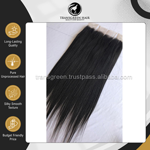Oferta Increíble en Cabello Virgen de Grado 22 Pulgadas de Color # Extensiones de Cabello Humano 1B Cambodian 2x6 Closure a Precio de Mercado con Descuento - Product Image 2