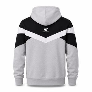Sudadera Deportiva Personalizada con Bloques de Color en Forma de V para Hombre, Sudadera con Capucha de Alta Calidad para Gimnasio y Fitness, Ropa Deportiva Informal - Product Image 2