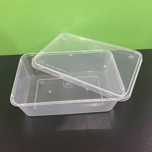 Super quality BPA Free New Product Ideas 2026 Injection Rectangle Disposable 550/750ml <b>Plastic</b> <b>Food</b> <b>Container</b> with Lids clear - Product Image 6