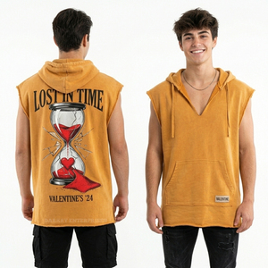 เสื้อฮู้ดดี้ทรงบ็อกซี่สำหรับผู้ชาย สไตล์ครอป สตรีทแวร์ ผ้าเฟรนช์เทอร์รี่เนื้อหนา ทรงดรอปโชว์เดอร์ ผลิตโดยผู้ผลิตเสื้อผ้าแฟชั่น - Product Image 6