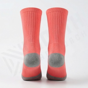 Coral Crew <b>Socks</b> Solid Color Knitted Breathable Spandex Polyester Adult Casual Summer Wear - Product Image 2