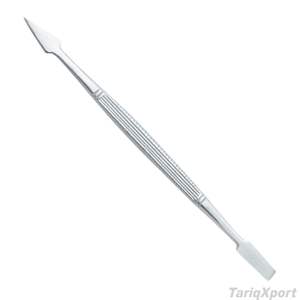 Removedor de Cutículas Profesional de Acero Inoxidable de la Mejor Calidad, Borde Recto, Doble Extremo, Empujador de Cutículas con Mango Cómodo - Product Image 5