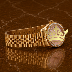 Rose Gold Stainless Steel Diamond Watch Men Full Crystal Pave <b>Wristwatch</b> - Product Image 3
