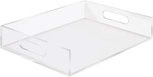 Elegante Bandeja de Acrílico para Servir Invitados, Bandeja de Acrílico Transparente y Elegante para Decoración del Hogar - Product Image 3