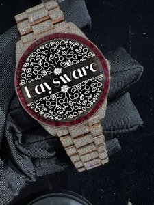 Reloj de Pulsera de Lujo con Diamantes Moissanite VVS Blancos, Mecánico, de Acero Inoxidable, Calidad de Exportación, Regalo para Hombre, Laysware - Product Image 3