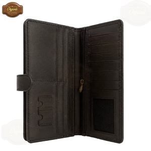 Executive Organizer Leather <b>Wallet</b> | Genuine Leather Long <b>Wallet</b> | Business Card Holder <b>RFID</b> Blocking | Travel <b>Wallet</b> for Men OE - Product Image 4