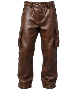 Pantalon en lin pour homme, style droit, six poches, haute qualité, imperméable, streetwear, taille mi-haute - Product Image 1