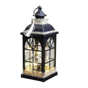 <b>Set</b> 2 Vintage Moroccan Style Metal Hanging Candle <b>Lanterns</b> Iron Moorish Design Indoor Patio Garden Home Decor Christmas Easter - Product Image 4