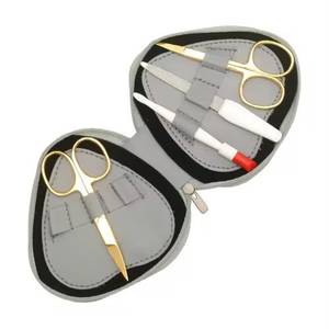 Classic Professional Durable 10 in 1 <b>Nail</b> Kit with Stainless Steel <b>Scissors</b> <b>Nail</b> Clipper & File Portable Case <b>for</b> Adult Manicure - Product Image 5