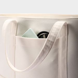 Bolsa de Compras Reutilizable de Lona de Algodón Reciclado Ecológica con Logotipo Personalizado - Product Image 5