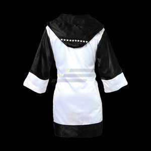 Bata de Boxeo Bordada de Alta Calidad con Capucha, Transpirable y Cómoda, con Logotipo Personalizado, Precio al por Mayor, Personalización a Bajo Precio - Product Image 4