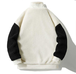 Veste en polaire unisexe de haute qualité, coupe oversize, nouvelle collection, vente chaude, en tissu polaire Sherpa pour l'hiver - Product Image 6