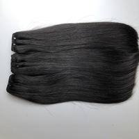 Cheveux humains vierges de luxe 100% vietnamiens, style ondulé naturel, vente en gros, trame double tissée à la machine, lot Thanh Hair 100g, toutes catégories