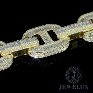 Export Quality Moissanite Diamond Bracelet Hip Hop Jewelry for <b>Men</b> And Women From Indian Supplier For Export - Product Image 3