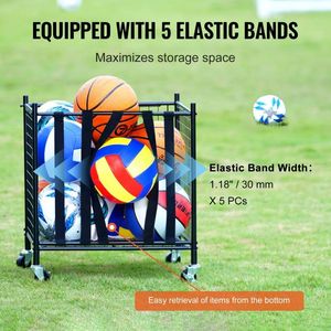 Carrello Organizzatore per Attrezzature Sportive e Porta Palloni per Interni/Esterni - Product Image 3
