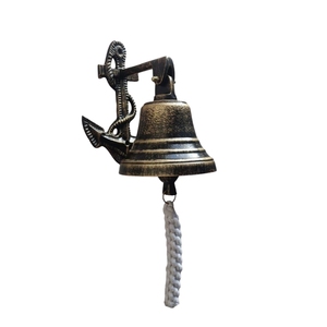 Nouvelle cloche de bateau au design tendance, en laiton pur poli de haute qualité, pour la décoration intérieure, la décoration murale et les cadeaux. - Product Image 4