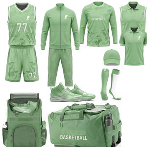 Tenue de Basketball d'Équipe de Qualité Supérieure et Durable avec Matière en Polyester Respirant et Sac Assorti - Product Image 1