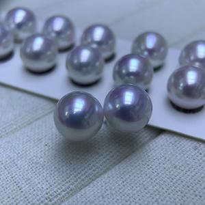 Pendientes de Perlas de Agua Dulce Naturales de Zhuji, 11-12 mm, Estilo Perla Edison, Redondos, Impecables, con Brillo Espejo, Modernos - Product Image 3