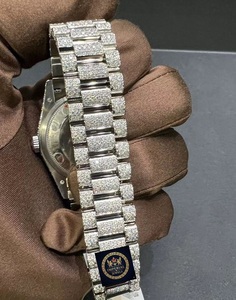 Reloj Mecánico Unisex de Lujo, Edición Limitada, Acero Inoxidable con Moissanita, Resistente al Agua 10 Bar, Cristal, Estilo Ejecutivo - Product Image 2