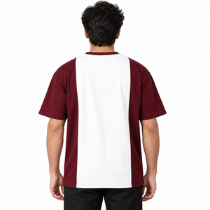 T-shirt décontracté pour homme Mangoes Fashion, coupe classique, manches courtes, avec bordure contrastée et logo brodé personnalisé sur le devant - Product Image 2