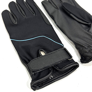 Bulk PU Leather Horse Riding <b>Gloves</b> Nylon Fleece Lined Anti Slip Grip Outdoor Winter Performance <b>Touchscreen</b> Equestrian <b>Gloves</b> - Product Image 4