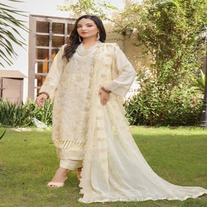 Cosido al por mayor vestidos paquistaníes marca original Karandi trajes de 3 piezas por Dr. Haris indio y paquistaní ropa mujer Kurti - Product Image 4