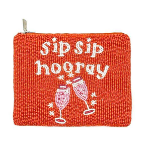 Monedero de Algodón Bordado a Mano con Cuentas, Forma Personalizada, Colores Mixtos, Serigrafía por Whimsy Art Craft - Product Image 1