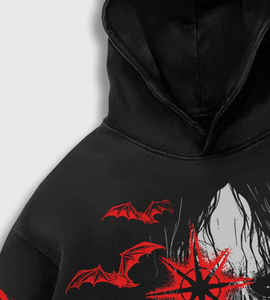 Sweat à capuche personnalisé avec logo, en molleton de coton, coupe ample, imprimé en sérigraphie - Product Image 6