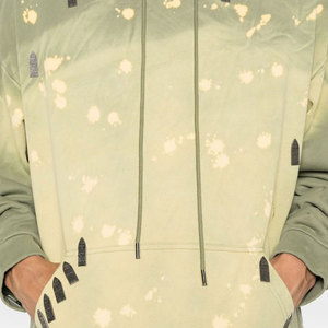 Sudadera con Capucha de Algodón 100% para Invierno, Diseño Único, Ajuste Regular, con Patrón de Letras Desgastadas, Estilo Urbano, Lavada, Venta al por Mayor - Product Image 6