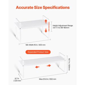 Organisateur d'armoires de rangement de cuisine en acier à 2 niveaux avec étagères de comptoir et porte-épices pour l'organisation et le gain de place - Product Image 2