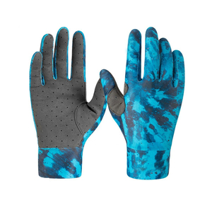 Guantes de Pesca Modernos de Media Palma con Estampado de Escamas Naranjas, Material Sintético, Cierre de Gancho y Bucle, Unisex, para Todas las Estaciones - Product Image 4