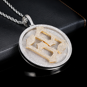 Mens Lab Grown Diamond 925 Silver Round <b>Photo</b> <b>Frame</b> Pendant Iced Out Custom Statement Necklace Luxury Fashion Jewellery Designer - Product Image 6