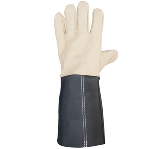 Gants de soudage en cuir personnalisés flexibles TIG MIG, résistants à la chaleur, équipement de sécurité professionnel, sacs et étuis LWG-0025 - Product Image 4